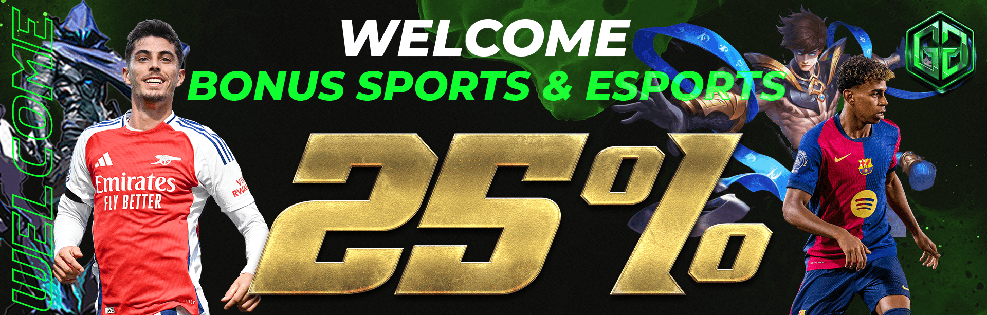 Welcome Bonus Sports 25%