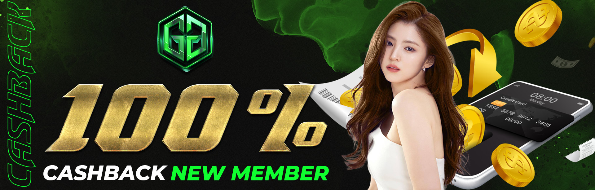 CASHBACK 100% NEW MEMBER